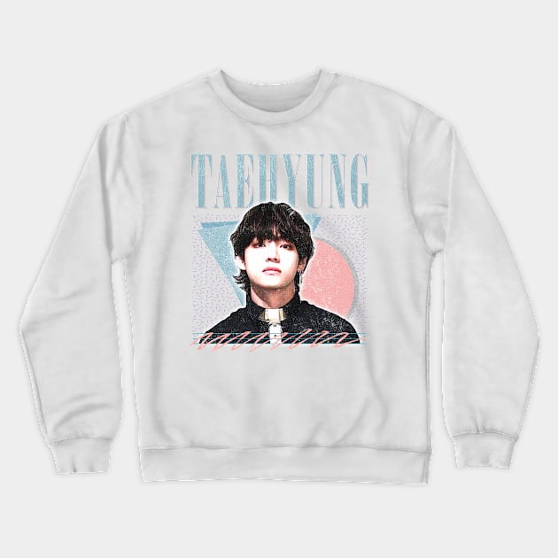 Taehyung / V - Retro Style Fan Artwork Crewneck Sweatshirt by DankFutura